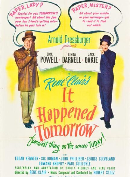 دانلود فیلم It Happened Tomorrow 1944 فردا اتفاق افتاد