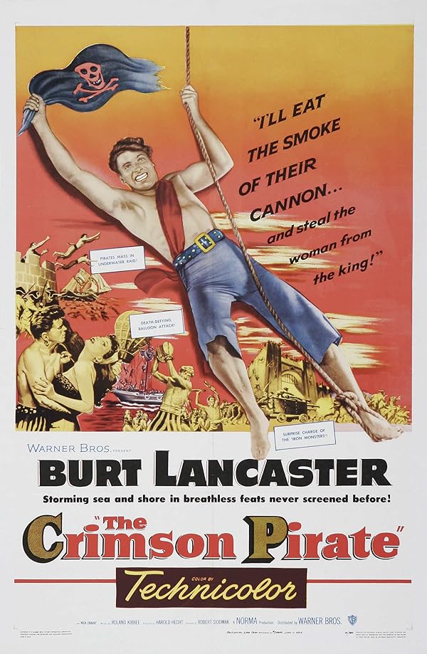 دانلود فیلم The Crimson Pirate 1952 دزد دریایی زرشکی